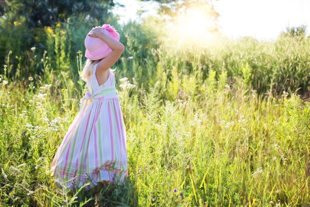 girl in dress